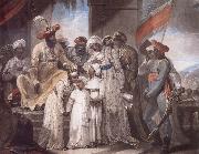 Henry Singleton The Sons of Tipu Sultan Leaving their Father Spain oil painting artist